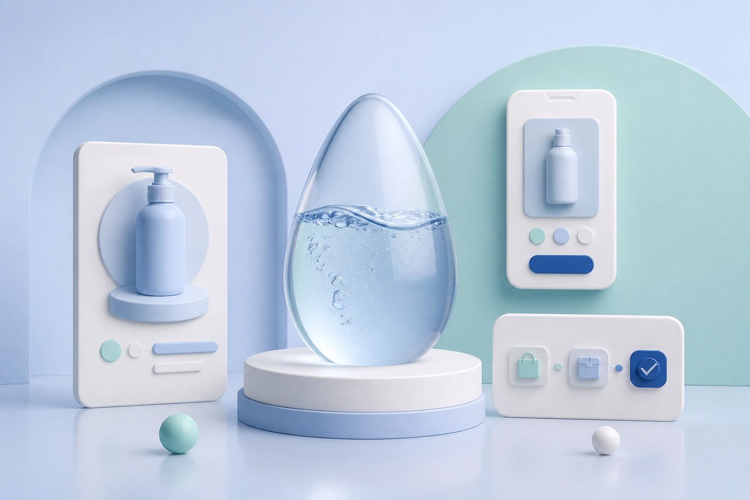 Conceptual HydroSpritz project cover visualizing a focused product storefront and streamlined purchasing journey.